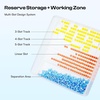 image:imageCaydo 16 PCS Diamond Painting Storage Containers Trays wit Lids 3 Size  4 in 1 Functional Diamond Painting Trays MultiSlot Design System StaticFree Deep Groove Design Organizer for Diamond Art