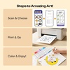 image:imageCaydo 3 Pack Quick Custom Diamond Painting Kit with Create Your Own Coloring Book for Kids with APP  40 Sheets 160gsm AcidFree Drawing Paper Blank for Gifts