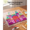 image:imageCaydo Diamond Painting Storage Containers Trays wit Lids  Thicker Clear Plates Longer Pegs for Toddlers Interlocking for Big Pixel ArtHighly Reusable AntiWarping Pegboards