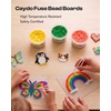 image:imageCaydo Diamond Painting Storage Containers Trays wit Lids  Thicker Clear Plates Longer Pegs for Toddlers Interlocking for Big Pixel ArtHighly Reusable AntiWarping Pegboards