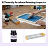 image:imageCaydo 54 PCS AllInOne Screen Printing Kit with 100W LED UV Exposure Light 3 Sizes Wood Screen Printing Frames 6 Colors Screen Printing Ink Screen Printing Photo Emulsion Screen Printing Squeegee