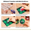image:imageCaydo 12 Pieces Christmas Ornament Kit Including 3 Inch Embroidery Hoops and 5 Inch Squares Plaid Fabric for Christmas Decorations111PCS