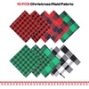 image:imageCaydo 12 Pieces Christmas Ornament Kit Including 3 Inch Embroidery Hoops and 5 Inch Squares Plaid Fabric for Christmas Decorations111PCS