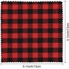 image:imageCaydo 12 Pieces Christmas Ornament Kit Including 3 Inch Embroidery Hoops and 5 Inch Squares Plaid Fabric for Christmas Decorations24PCS