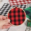 image:imageCaydo 20 Pieces Christmas Fabric Squares 59 Inch Christmas Charm Packs 10 Patterns Polyester Cotton Plaid Fabric Squares for Garlands and Home Decoration
