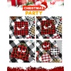image:imageCaydo 6 Pieces 3 Inch Embroidery Hoops Adjustable Circle Cross Stitch Hoop Ring for Christmas Ornaments Art Craft Handy SewingChristmas Color Aluminum