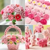 image:imageCaydo 200 Pieces Halloween Pipe Cleaners with 100PCS Wiggle Eyes 8 Colors5 ColorsGradient Pink