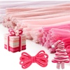 image:imageCaydo 200 Pieces Halloween Pipe Cleaners with 100PCS Wiggle Eyes 8 Colors5 ColorsGradient Pink