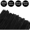 image:imageCaydo 200 Pieces Halloween Pipe Cleaners with 100PCS Wiggle Eyes 8 ColorsBLACK