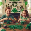 image:imageCaydo 200 Pieces Halloween Pipe Cleaners with 100PCS Wiggle Eyes 8 ColorsDark Green