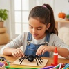 image:imageCaydo 200 Pieces Halloween Pipe Cleaners with 100PCS Wiggle Eyes 8 ColorsGlitter Black