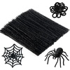 image:imageCaydo 200 Pieces Halloween Pipe Cleaners with 100PCS Wiggle Eyes 8 ColorsGlitter Black