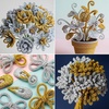 image:imageCaydo 200 Pieces Halloween Pipe Cleaners with 100PCS Wiggle Eyes 8 ColorsGlitter Golden  Silver
