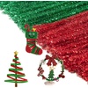 image:imageCaydo 200 Pieces Halloween Pipe Cleaners with 100PCS Wiggle Eyes 8 ColorsGlitter Red  Green