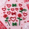 image:imageCaydo 200 Pieces Halloween Pipe Cleaners with 100PCS Wiggle Eyes 8 ColorsGlitter Red  Green