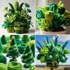image:imageCaydo 200 Pieces Halloween Pipe Cleaners with 100PCS Wiggle Eyes 8 ColorsGradient Green