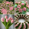 image:imageCaydo 200 Pieces Halloween Pipe Cleaners with 100PCS Wiggle Eyes 8 ColorsJade Pink  Moss Green