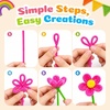 image:imageCaydo 200 Pieces Halloween Pipe Cleaners with 100PCS Wiggle Eyes 8 ColorsMulticolor