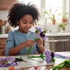 image:imageCaydo 200 Pieces Halloween Pipe Cleaners with 100PCS Wiggle Eyes 8 ColorsPurple Flowers