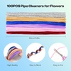 image:imageCaydo 200 Pieces Halloween Pipe Cleaners with 100PCS Wiggle Eyes 8 ColorsRoyal Blue