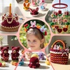 image:imageCaydo 200 Pieces Halloween Pipe Cleaners with 100PCS Wiggle Eyes 8 ColorsWine Red