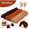 image:imageCaydo 320 Pieces Halloween Pipe Cleaners 6mm x 12inch 4 ColorsGradient Brown
