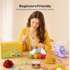 image:imageCaydo i Cord Christmas Decoration Making Kit with 24 Patterns for Beginners4Pcs iCord Animals