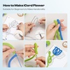 image:imageCaydo i Cord Christmas Decoration Making Kit with 24 Patterns for BeginnersFlower Pattern Kit