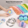 image:imageCaydo i Cord Christmas Decoration Making Kit with 24 Patterns for BeginnersMacaron Yarn Kit