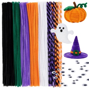 image:imageCaydo 200 Pieces Halloween Pipe Cleaners with 100PCS Wiggle Eyes 8 Colors8 ColorsHalloween