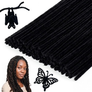 image:imageCaydo 200 Pieces Halloween Pipe Cleaners with 100PCS Wiggle Eyes 8 ColorsBLACK