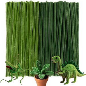 image:imageCaydo 200 Pieces Halloween Pipe Cleaners with 100PCS Wiggle Eyes 8 ColorsDark Green  Moss Green