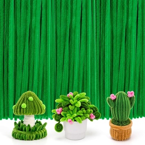 image:imageCaydo 200 Pieces Halloween Pipe Cleaners with 100PCS Wiggle Eyes 8 ColorsFruit Green