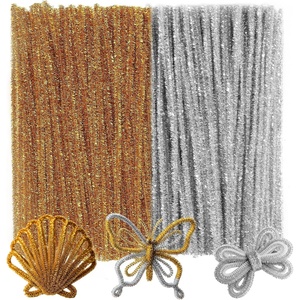 image:imageCaydo 200 Pieces Halloween Pipe Cleaners with 100PCS Wiggle Eyes 8 ColorsGlitter Golden  Silver