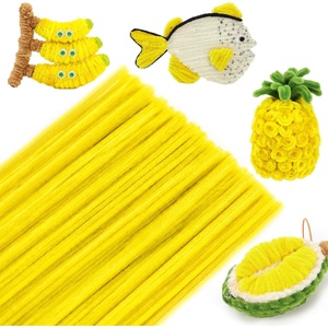 image:imageCaydo 200 Pieces Halloween Pipe Cleaners with 100PCS Wiggle Eyes 8 ColorsLemon Yellow