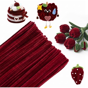 image:imageCaydo 200 Pieces Halloween Pipe Cleaners with 100PCS Wiggle Eyes 8 ColorsWine Red