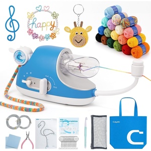 image:imageCaydo Automatic i Cord Knitting Machine Pro Starter Kit for Beginners Blue