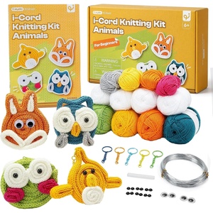 image:imageCaydo i Cord Christmas Decoration Making Kit with 24 Patterns for Beginners4Pcs iCord Animals