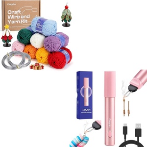 image:imageCaydo Aluminum Craft Wire and Acrylic Yarn Skeins Kit and Thread Burner for Jewelry Making